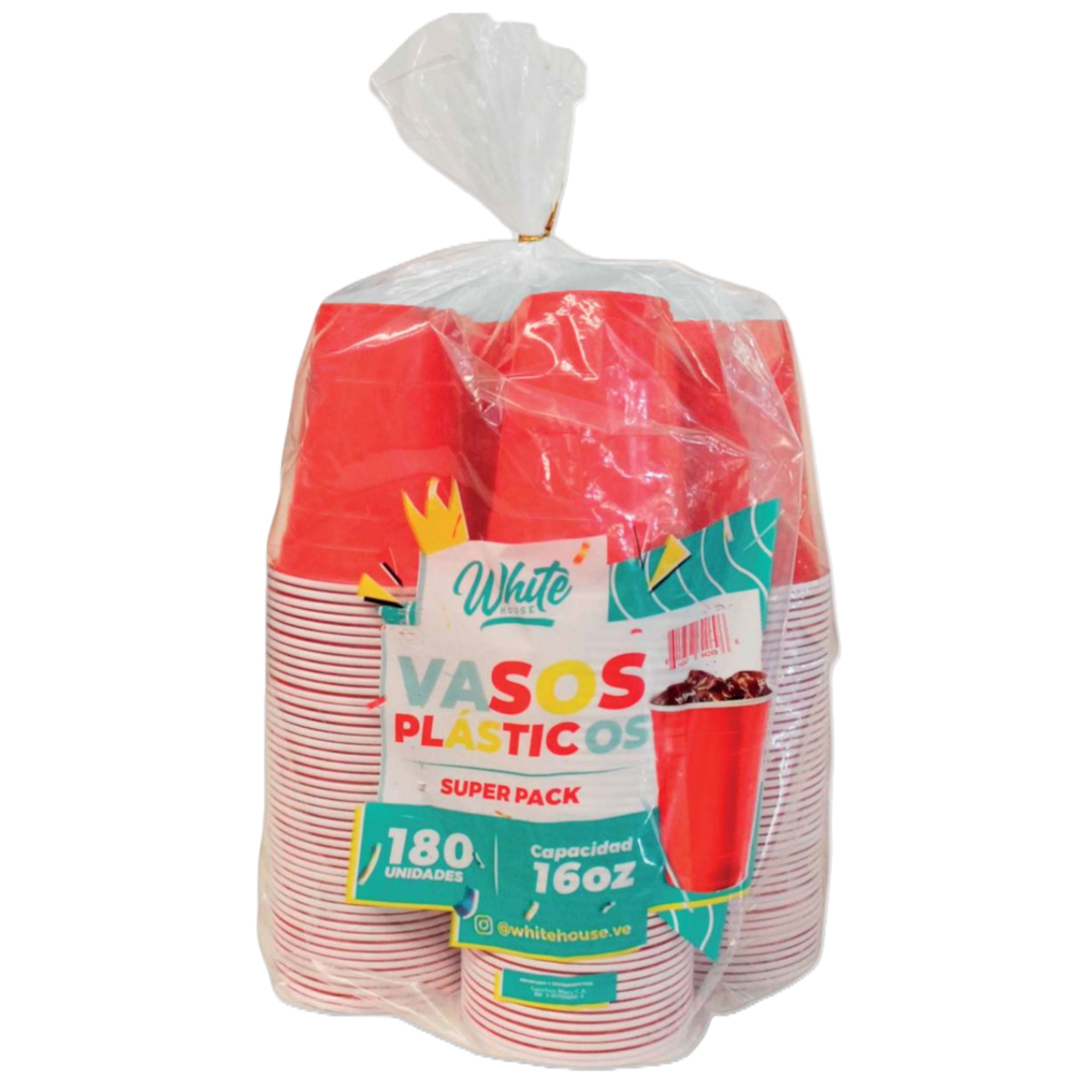 Vasos 180 Unidades